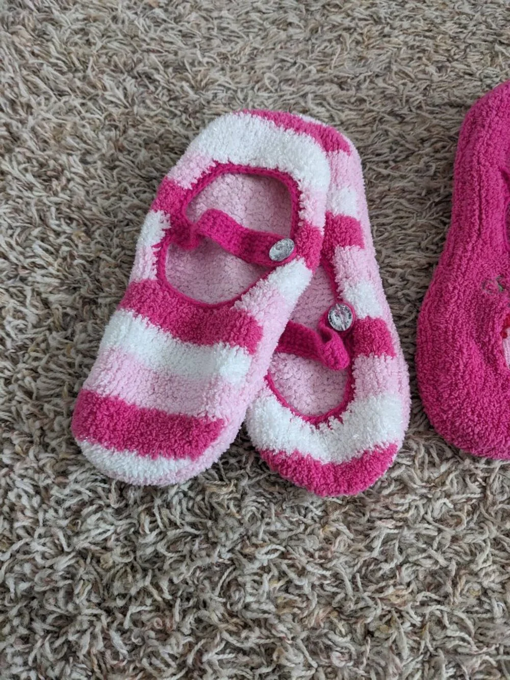 Set of 2 Non-Skid Slipper Socks - Ladybug OS
